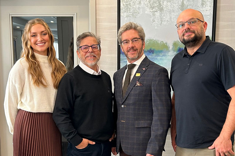 Grand Opening Group Photo of Can-Der Team and Strathcona County Mayor