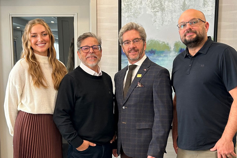 Grand Opening Group Photo of Can-Der Team and Strathcona County Mayor