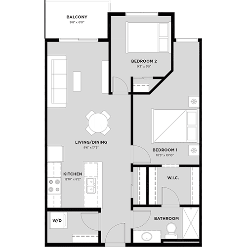 Suite 308 Floorplan